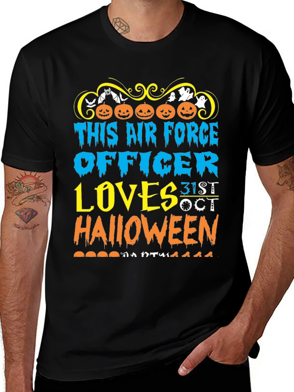 Air Force Officer Halloween T-Shirt