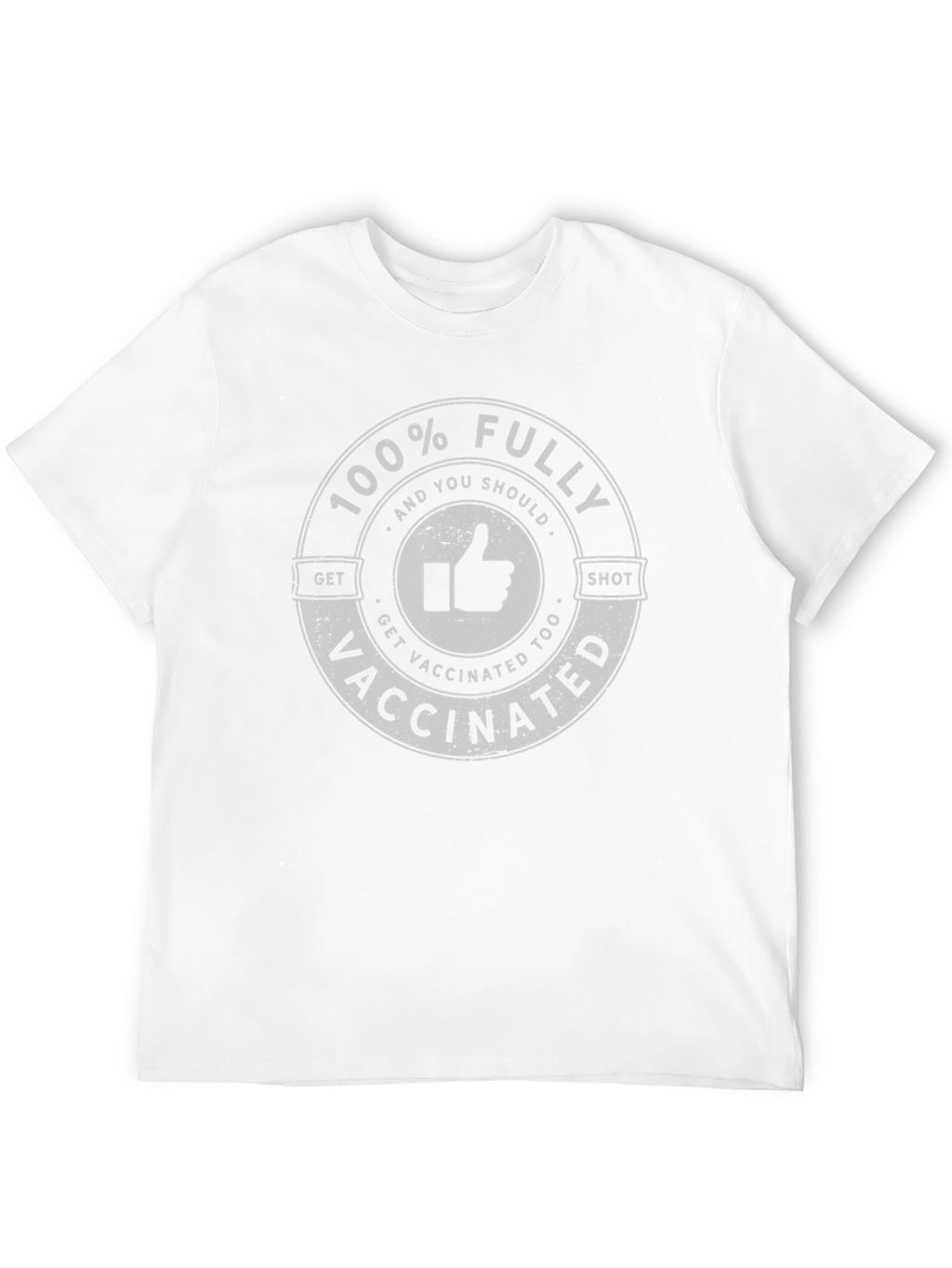 100% Fully Vaccinated Black T-Shirt