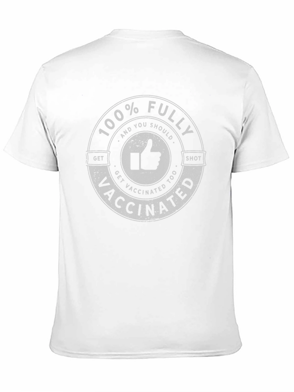 100% Fully Vaccinated Black T-Shirt