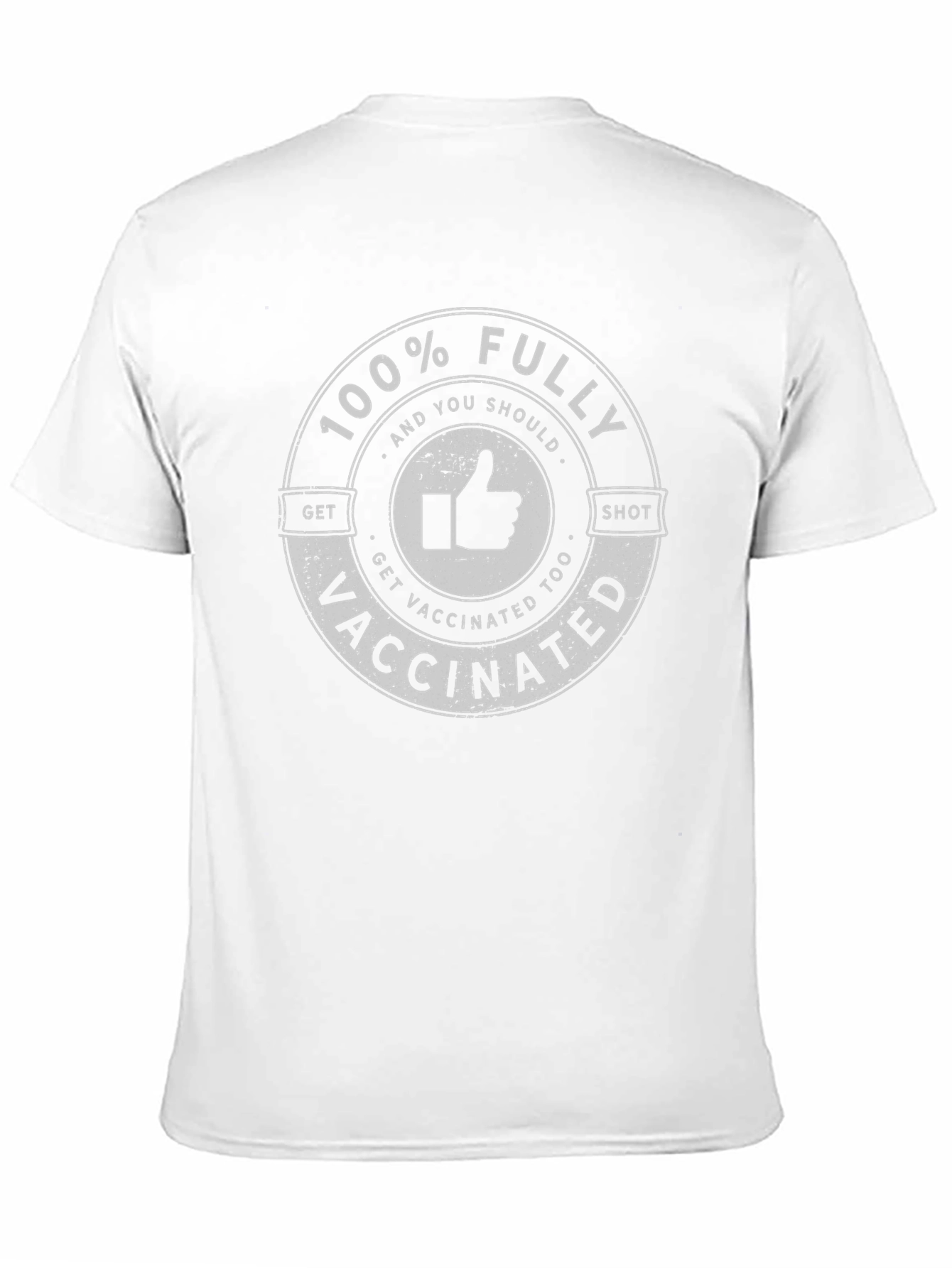 100% Fully Vaccinated Black T-Shirt