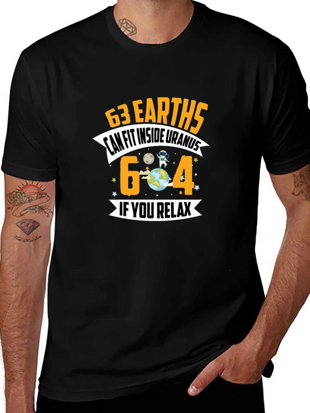 63 Earths Uranus Funny Graphic T-Shirt