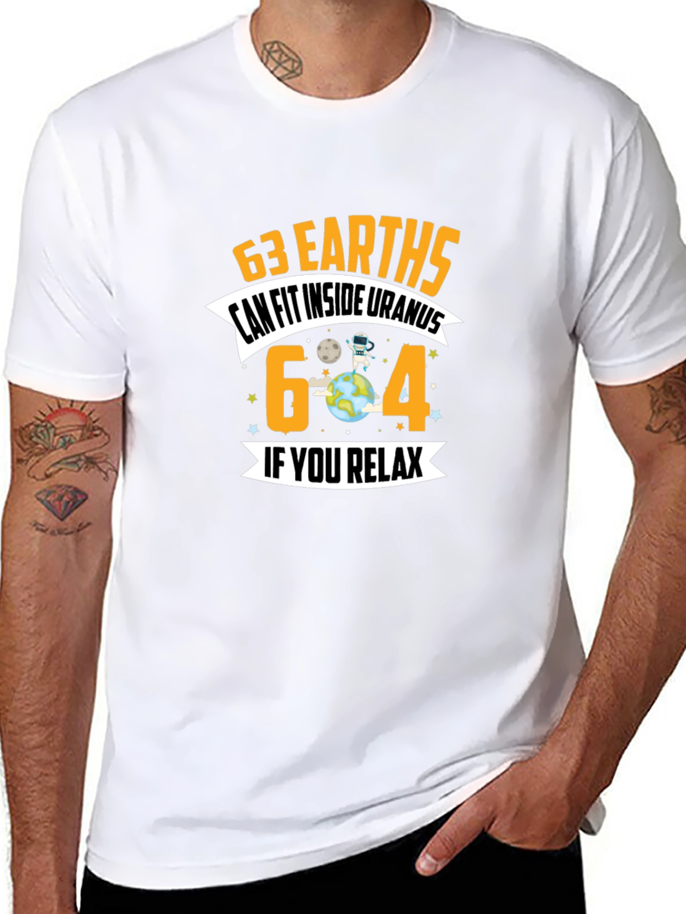 63 Earths Uranus Funny Graphic T-Shirt