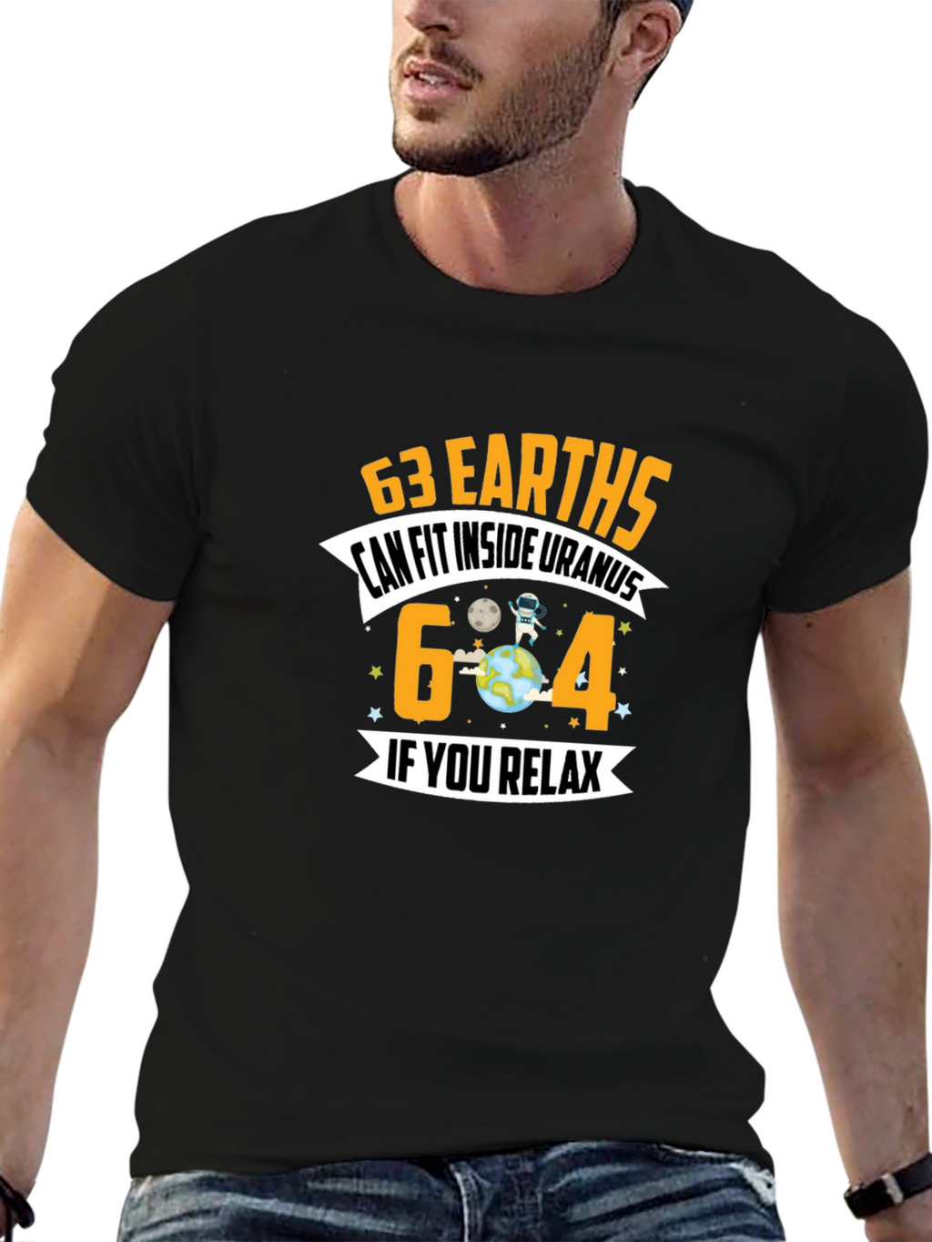 63 Earths Uranus Funny Graphic T-Shirt