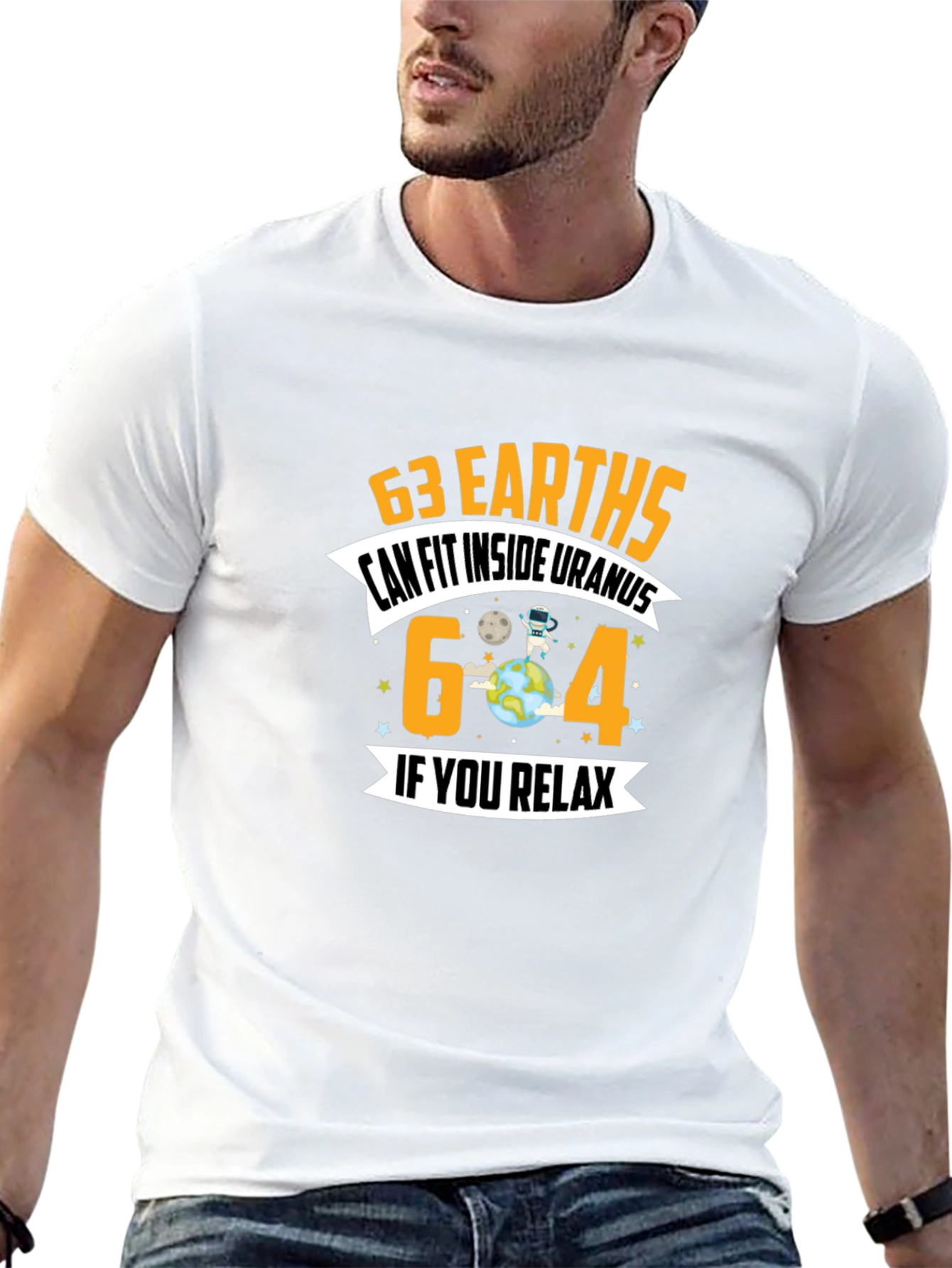 63 Earths Uranus Funny Graphic T-Shirt