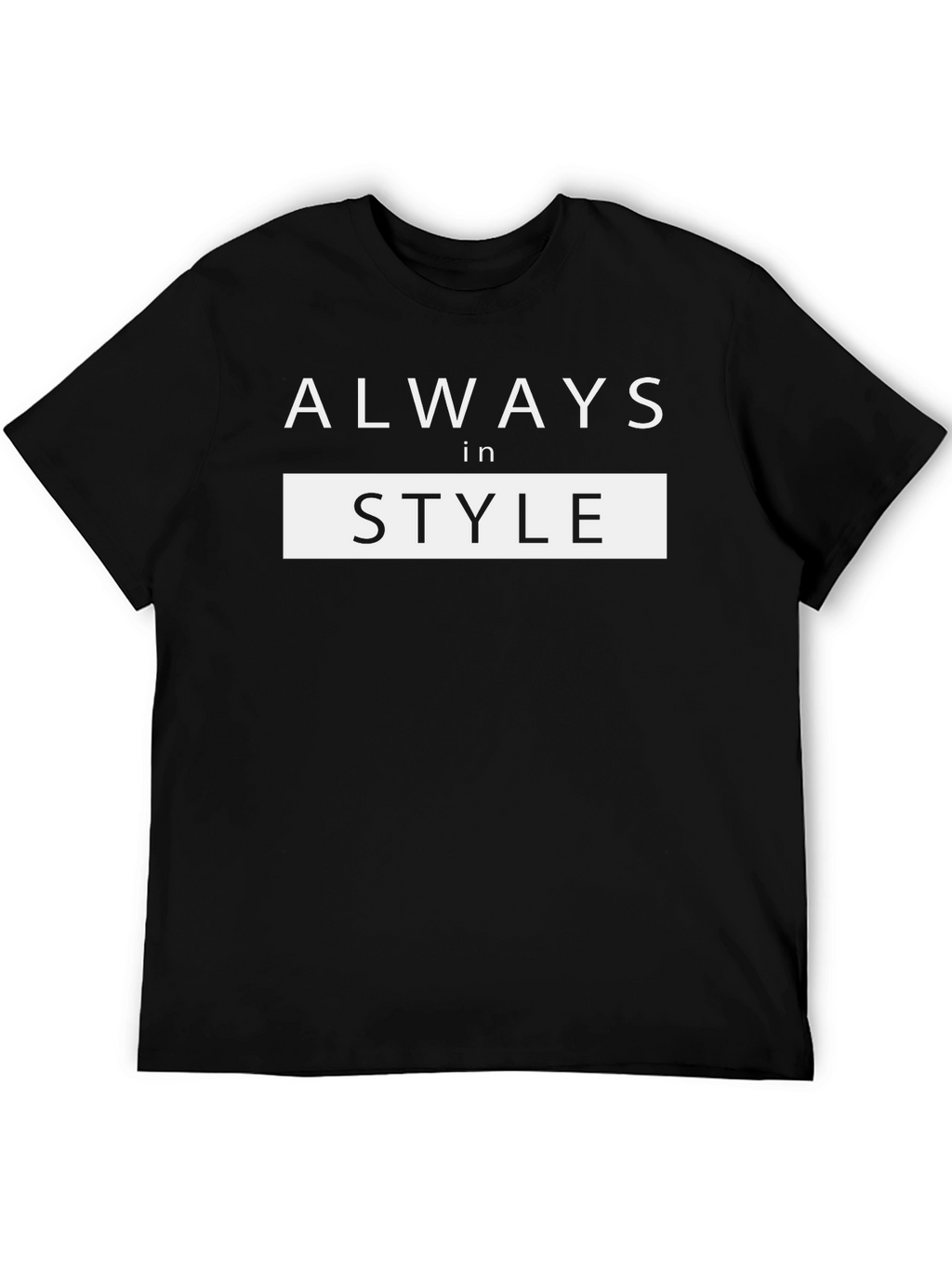 Always in Style Black Graphic Tee