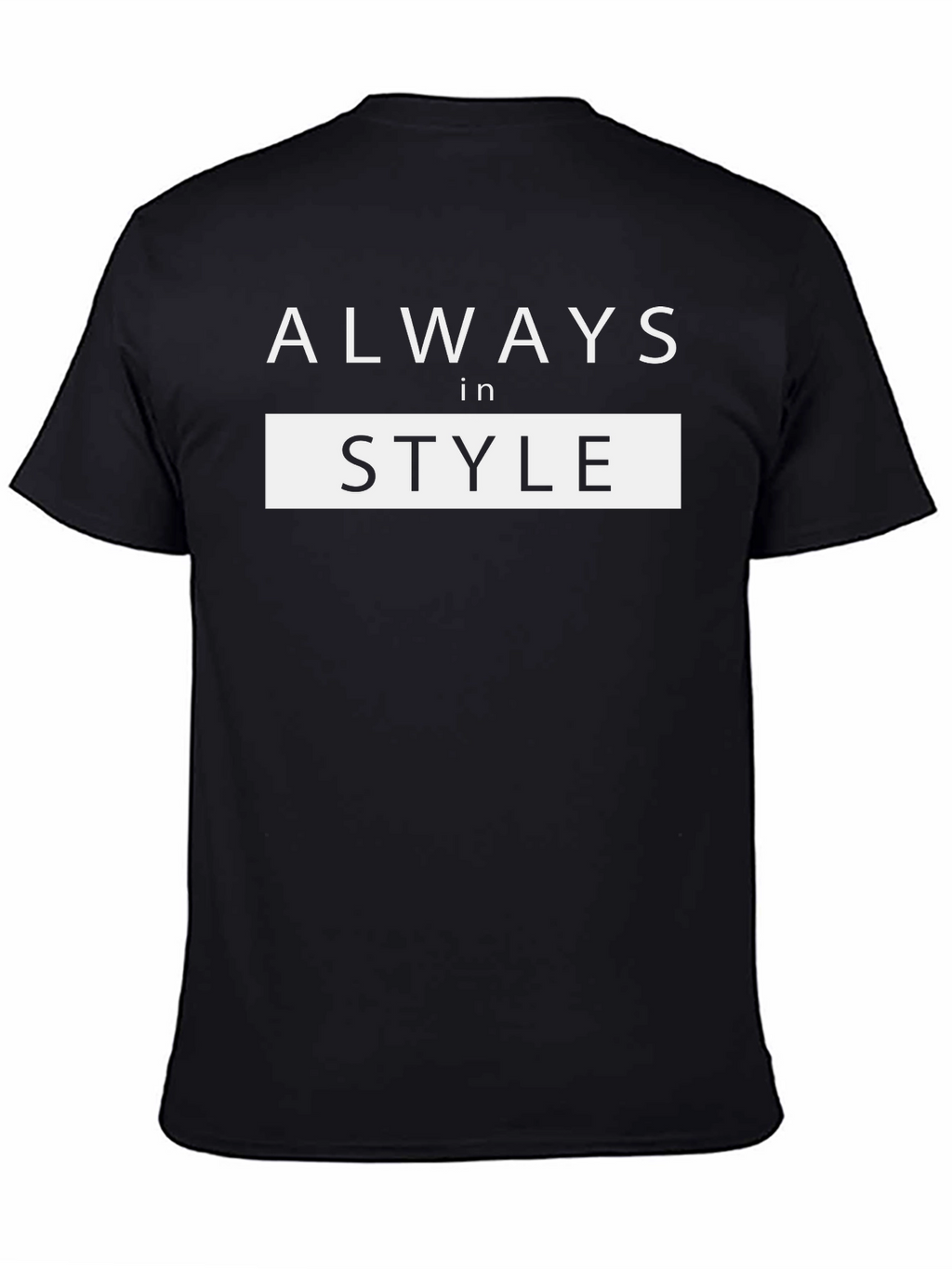 Always in Style Black Graphic Tee