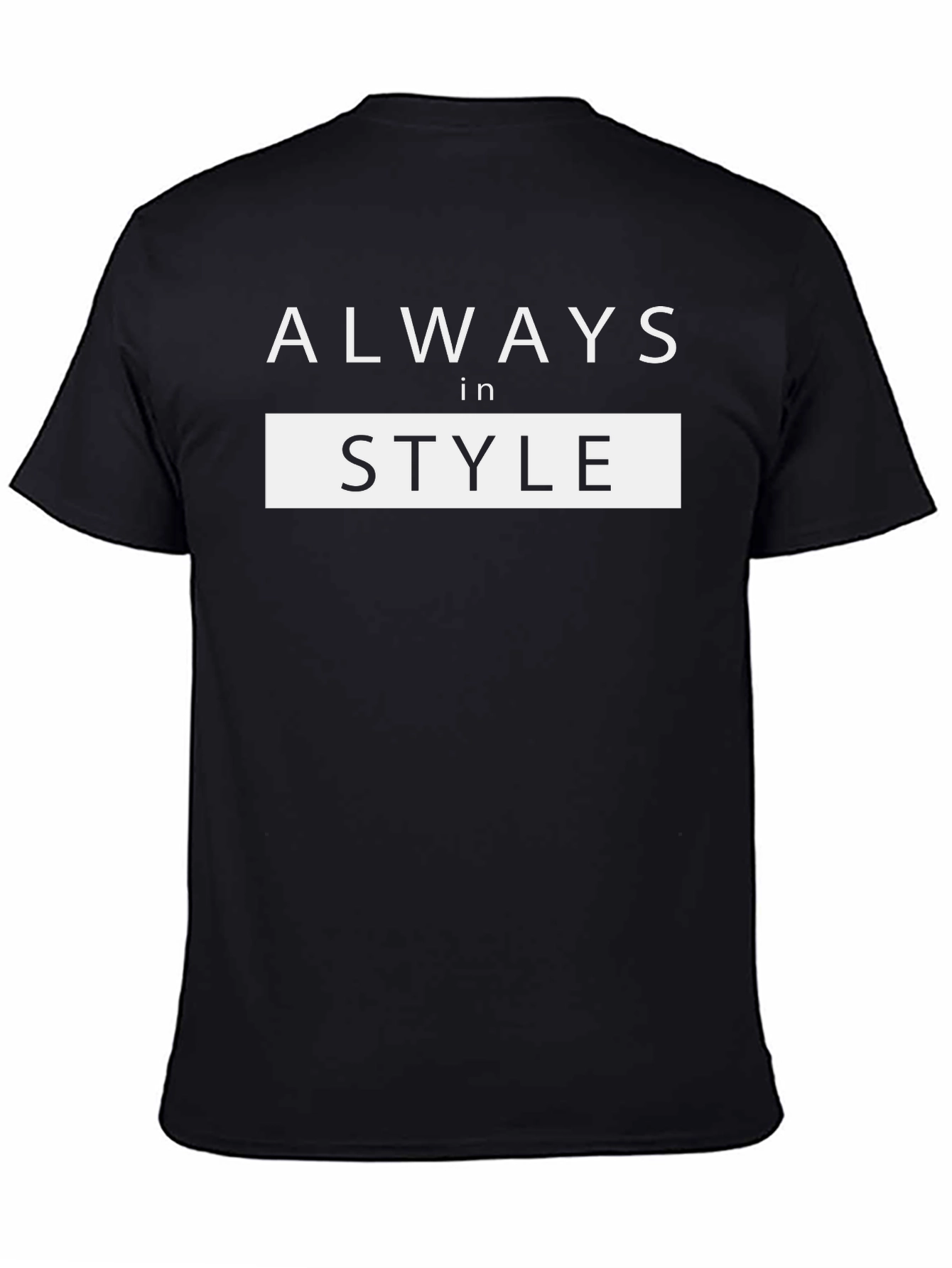 Always in Style Black Graphic Tee