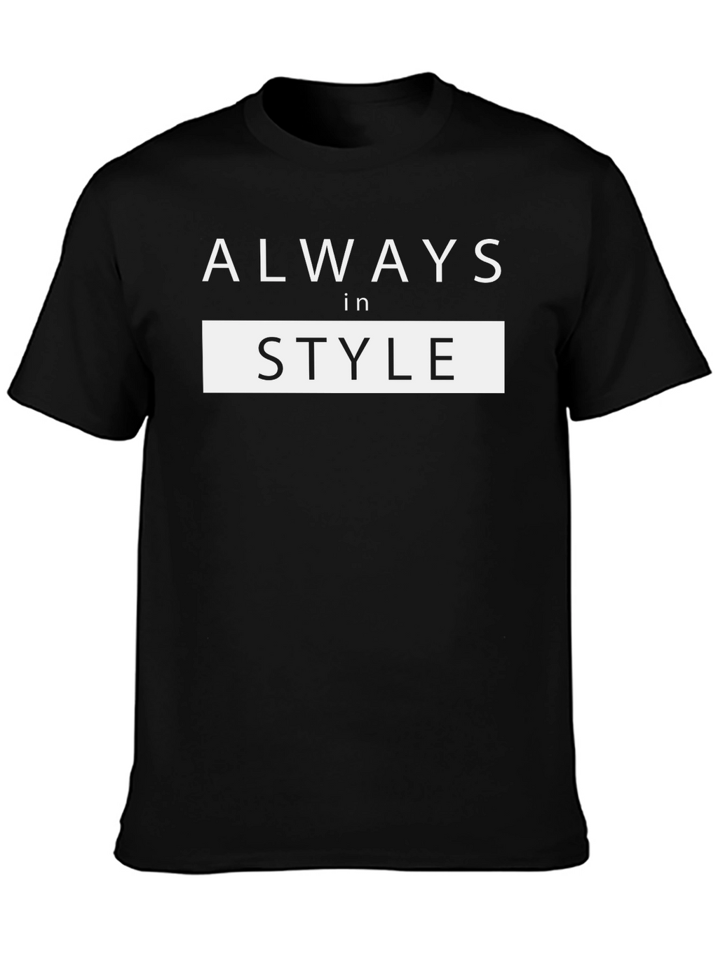 Always in Style Black Graphic Tee