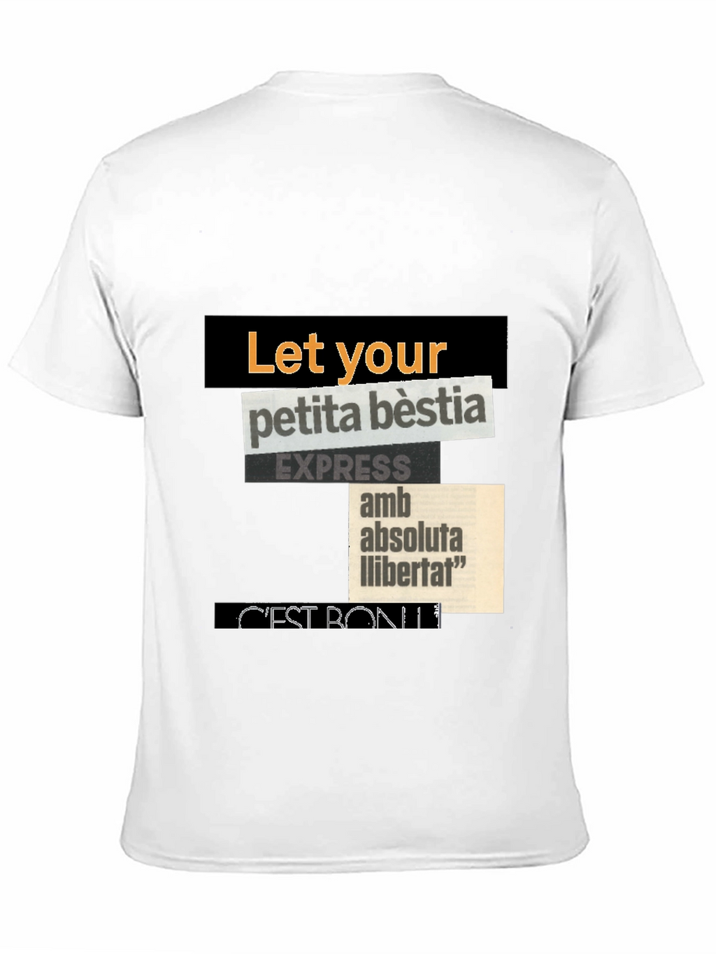 Abstract Collage Graphic T-Shirt