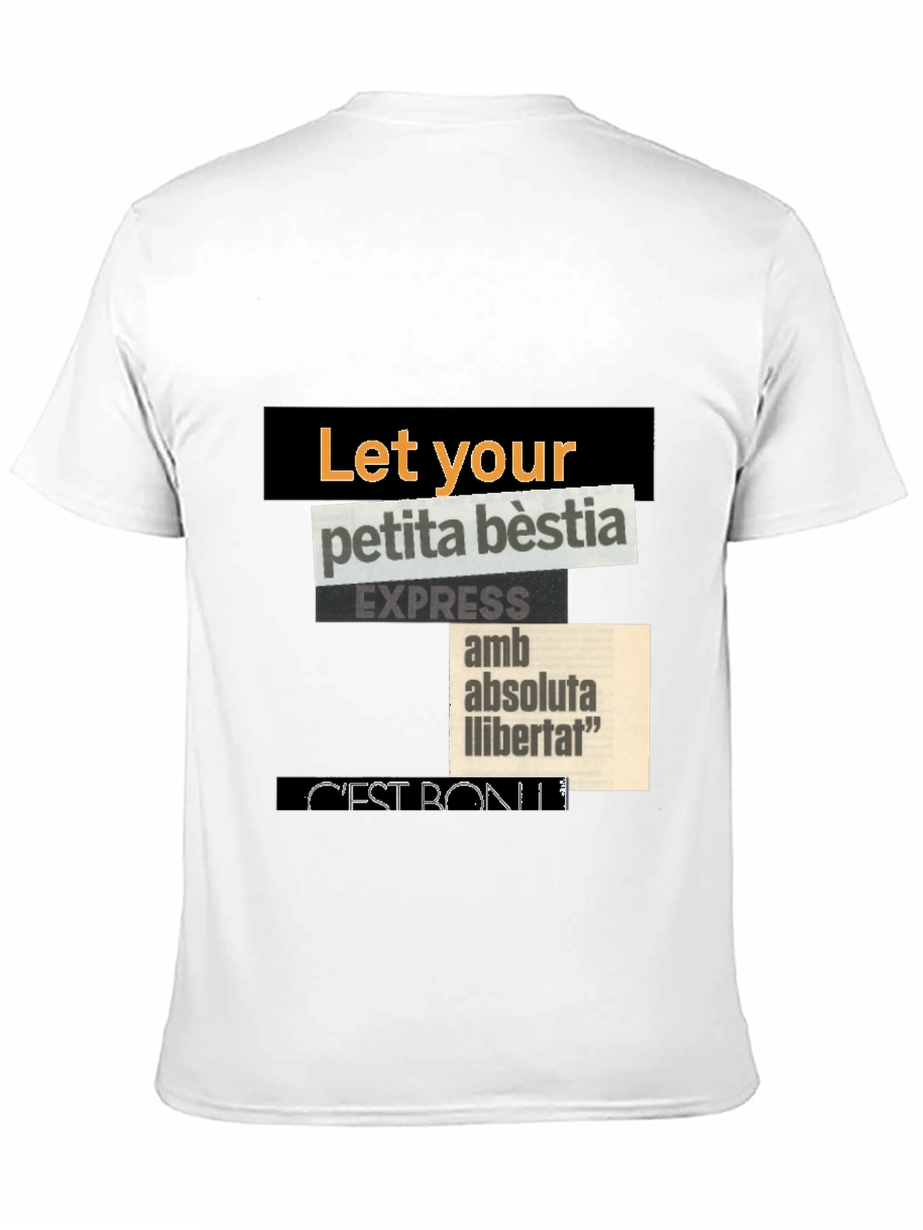 Abstract Collage Graphic T-Shirt